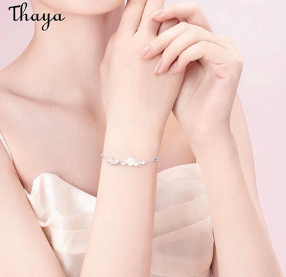 Brazalete Floral Plata S925 - Thaya