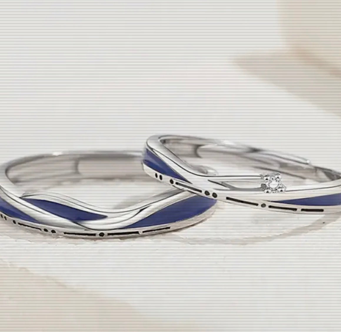 Anillo Pareja Plata S925 - Thaya