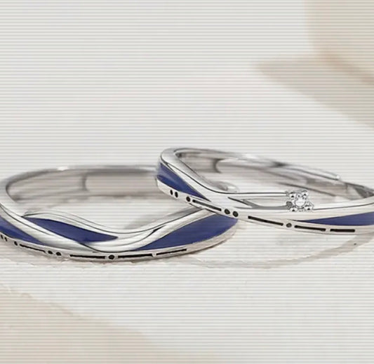 Anillo Pareja Plata S925 - Thaya