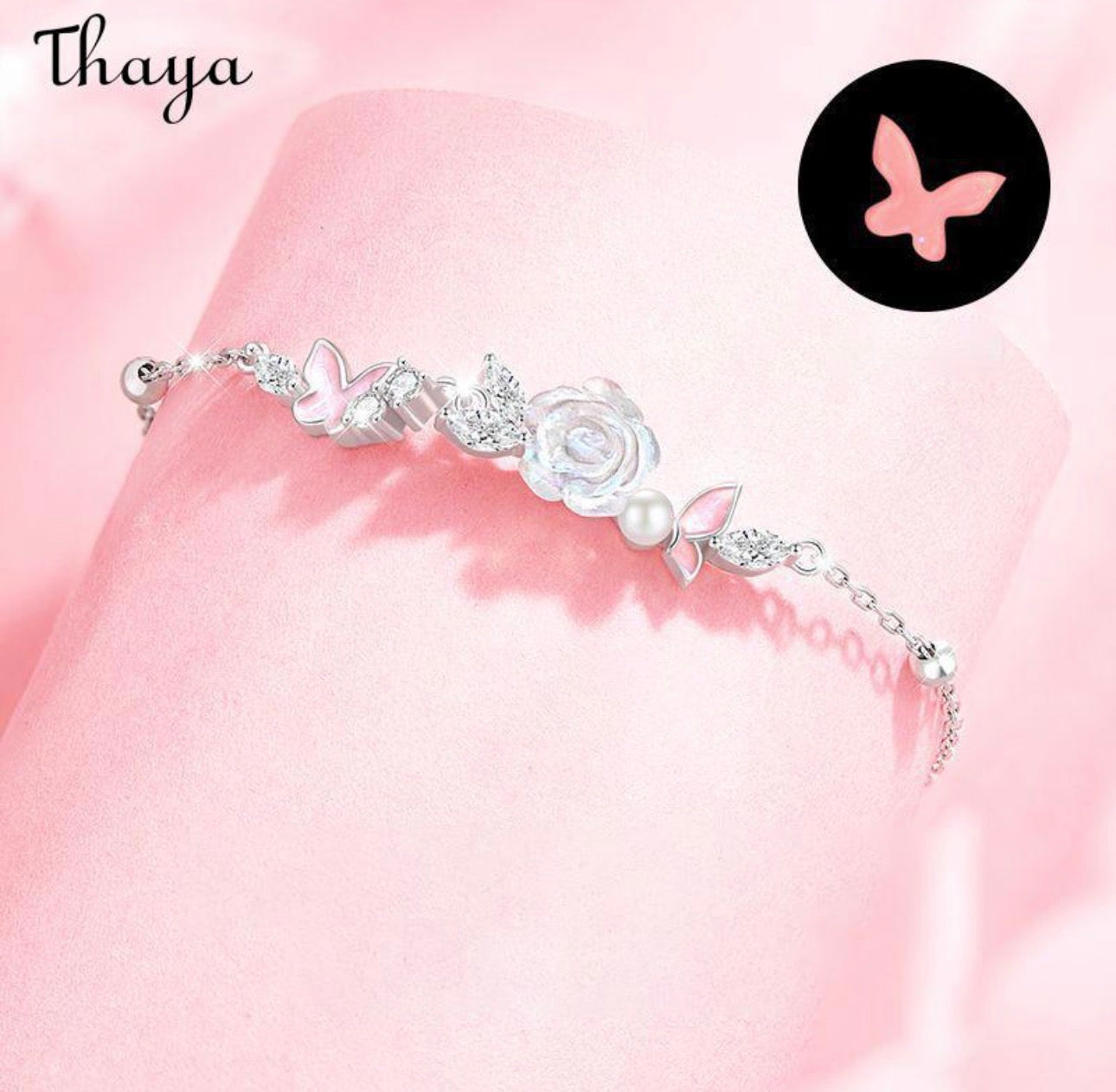 Brazalete Floral Plata S925 - Thaya