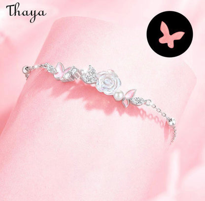 Brazalete Floral Plata S925 - Thaya