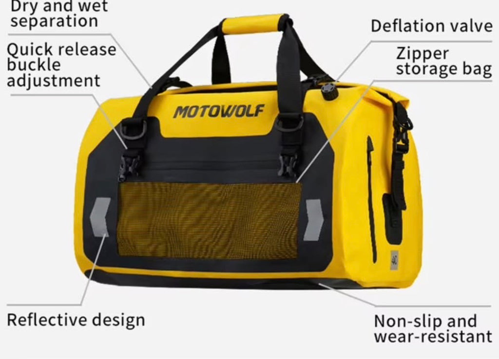 MOTOWOLF - Maleta A prueba de Agua para Moto
