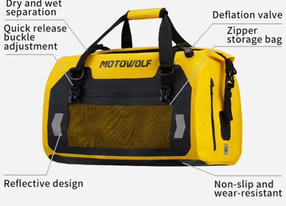 MOTOWOLF - Maleta A prueba de Agua para Moto