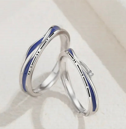 Anillo Pareja Plata S925 - Thaya