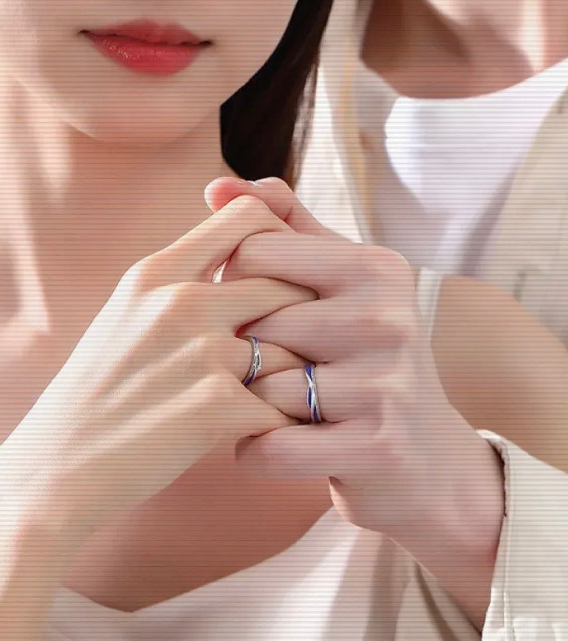 Anillo Pareja Plata S925 - Thaya