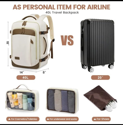 Mochila de viaje con accesorios