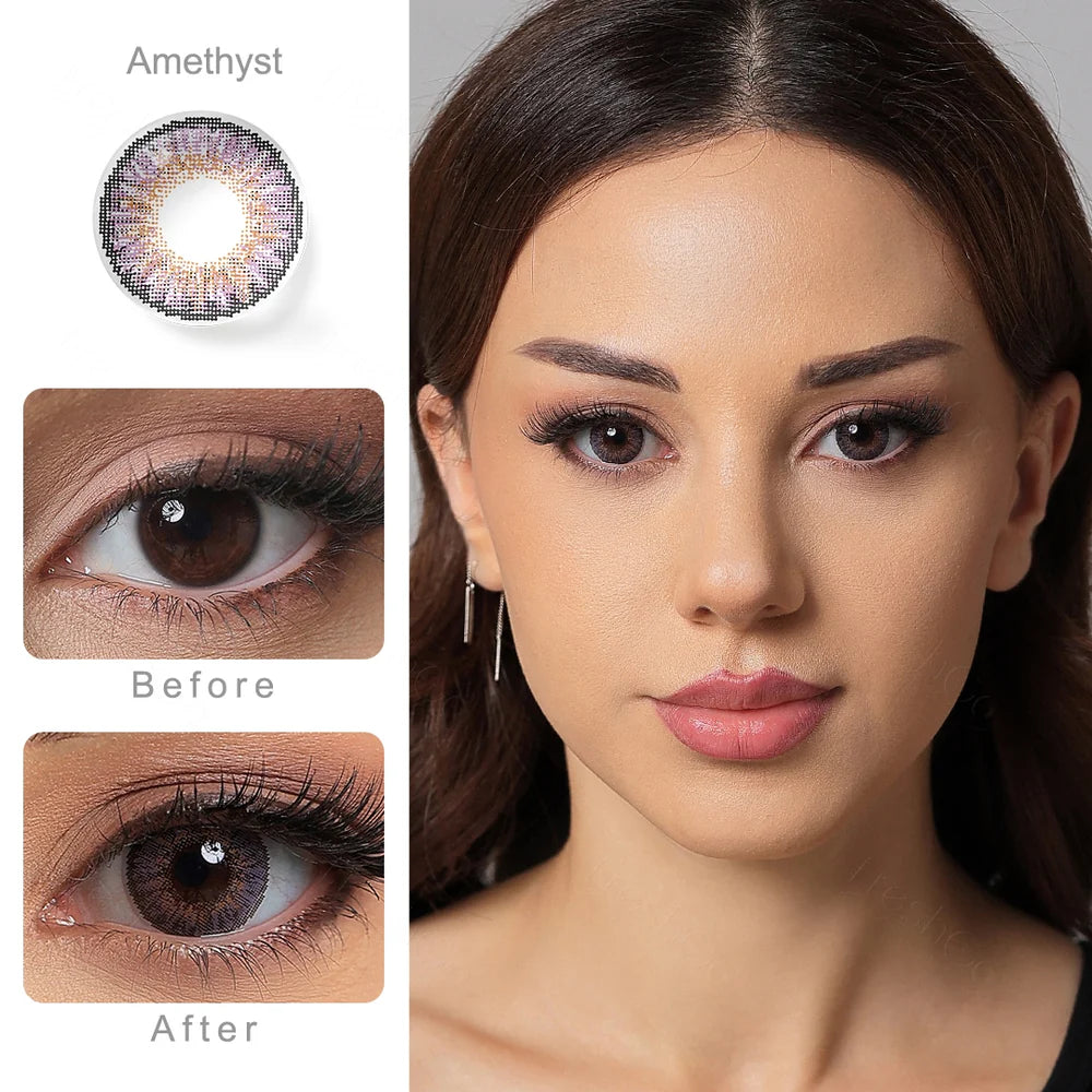 3 tone Amethyst 14.5mm