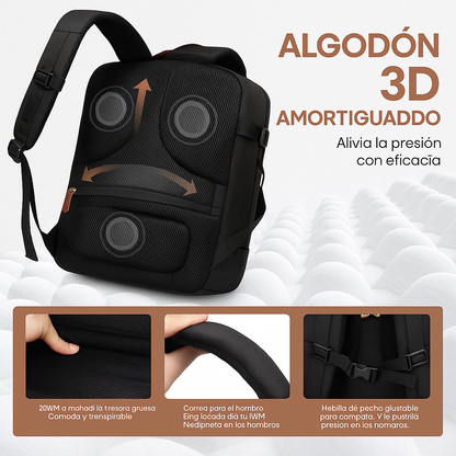 Mochila de viaje con accesorios