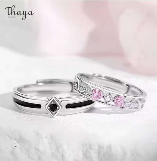 Anillos de Pareja Plata S925 - Thaya